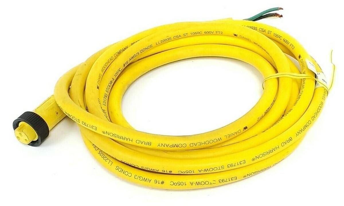 Used NEW BRAD HARRISON 40903+ MINI-CHANGE CORDSET 3P FEMALE 12'