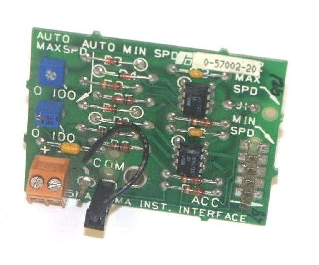 Used RELIANCE ELECTRIC 0-57002-20 SPEED PRESET INTERFACE BOARD 05700220