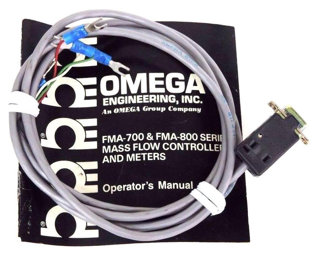 Used NIB OMEGA FMA-860-V FLOW METER 0/5VDC, X LINEAR, SCCM, N2, 1500PSI, FMA860V