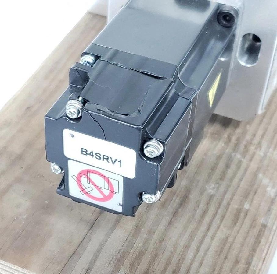 Used GAM GEAR 730028 FP SERIES GEARHEAD 16:1 RATIO W/ HG-KR13 SERVO MOTOR & BASE