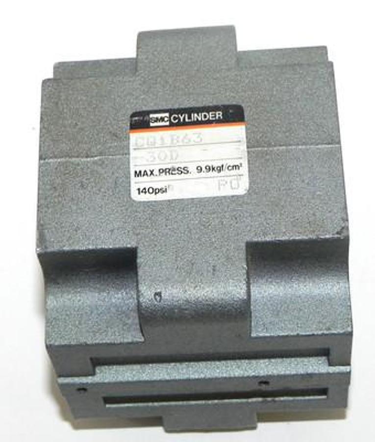 Used SMC CQ1B63-30D CYLINDER CQ1B6330DMAX PRESS. 9.9KGF/CM