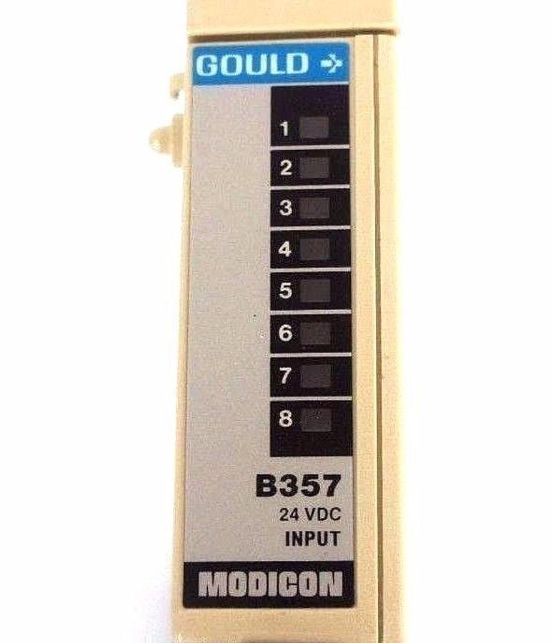 Used NEW GOULD MODICON AS-B357-001 INPUT MODULE 24 VDC, B357