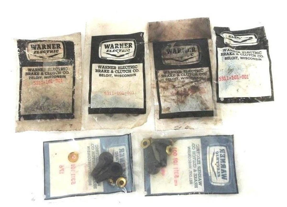 Used LOT OF 6 NEW WARNER ELECTRIC 5311-101-001 TERMINAL ASSEMBLY KITS 53110101001