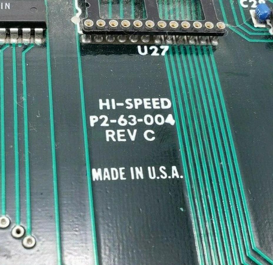 Used HI-SPEED A-2-65-355 A WEIGHT FEEDBACK MODULE P2-63-004 REV. C B-2-65-009 REV. D