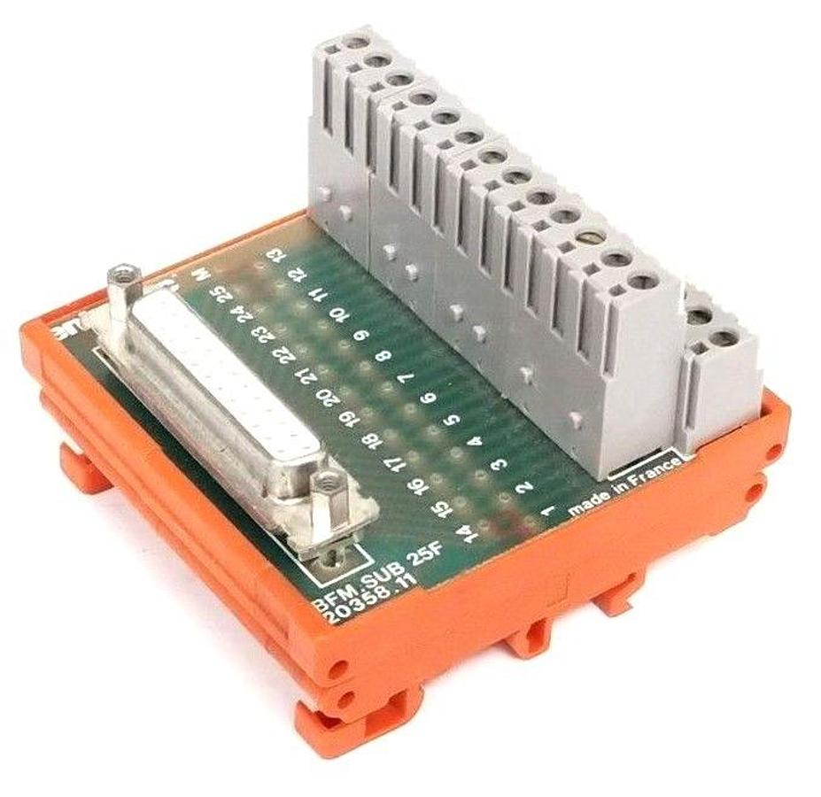 Used ENTRELEC BFM.SUB 25F CONNECTOR INTERFACE MODULE 20358.11