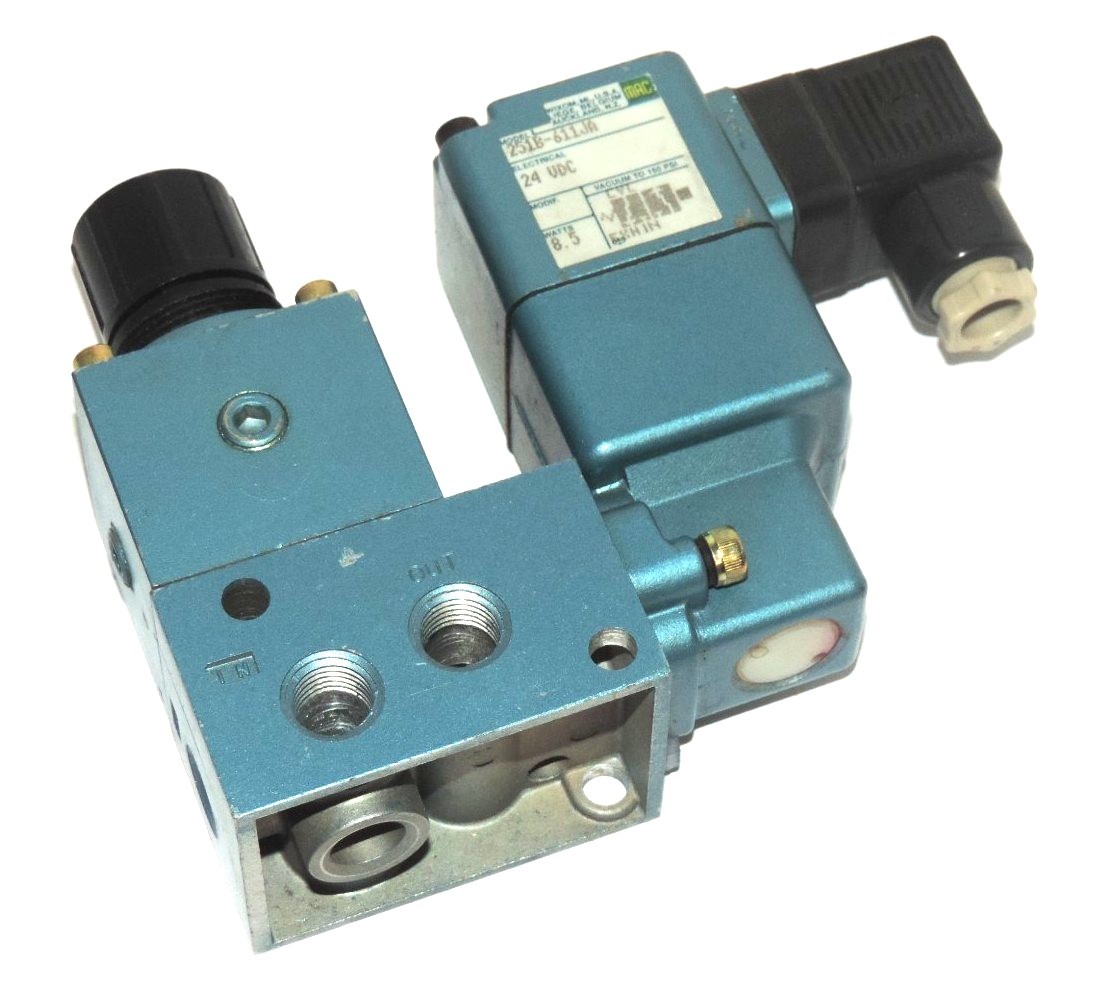 Used MAC 251B-611JA SOLENOID VALVE 24VDC 251B611JA