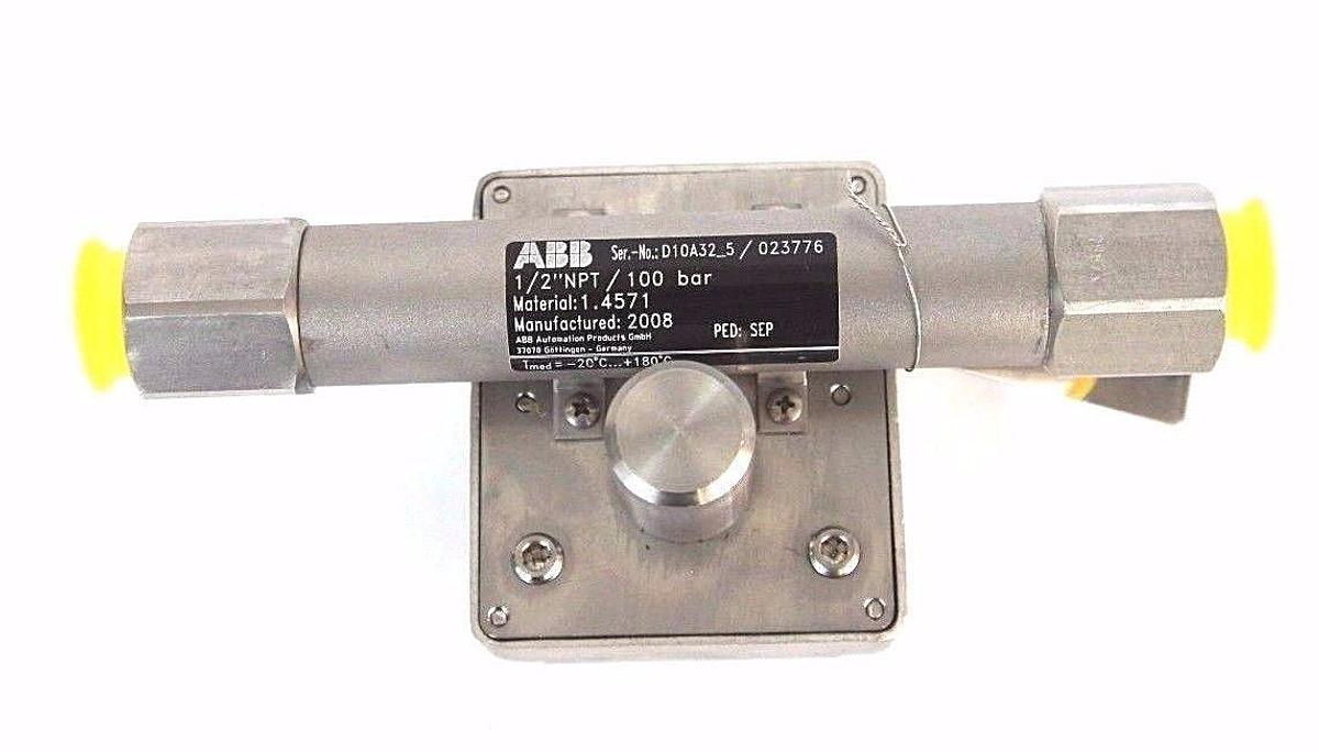 Used NEW ABB D10A32-5 FLOWMETER 1/2" NPT ORDER NO. 240144761/X016 D10A325
