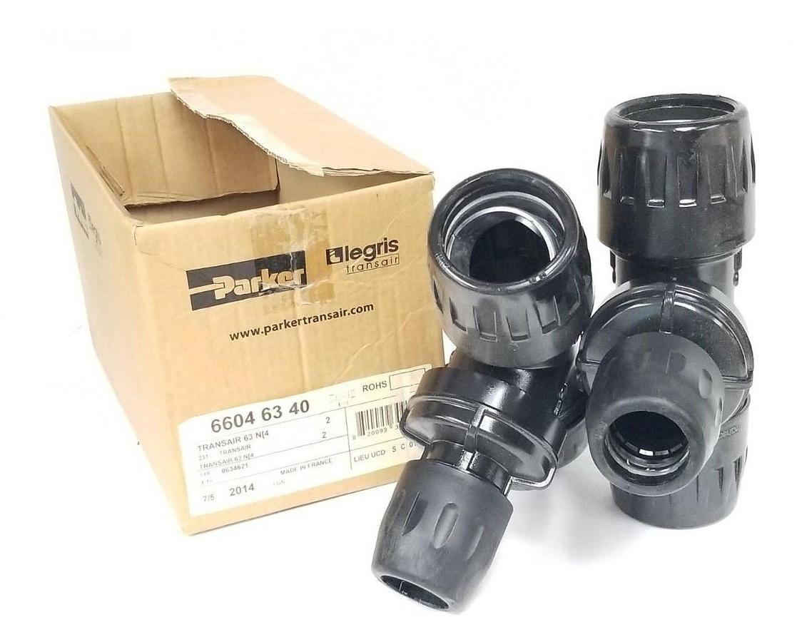 Used BOX OF 2 NEW TRANSAIR 6604-63-40 REDUCING TEES, 63 N[4, 63MM TO 40MM, 66046340
