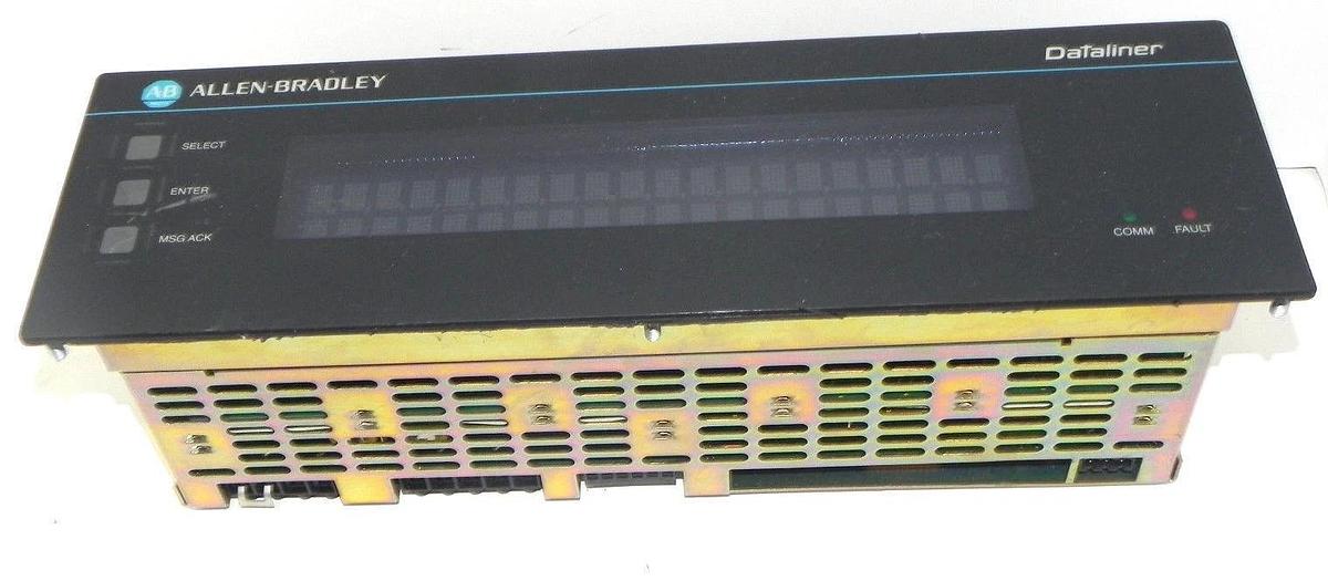 Used ALLEN BRADLEY 2706-E23J16B1 OPERATOR INTERFACE 2LINE DATALINER SER. D REV. D