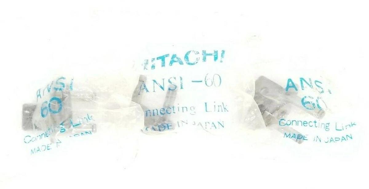 Used LOT OF 3 NEW GENERIC / HITACHI ANSI-60 CHAIN CONNECTING LINKS ANSI60