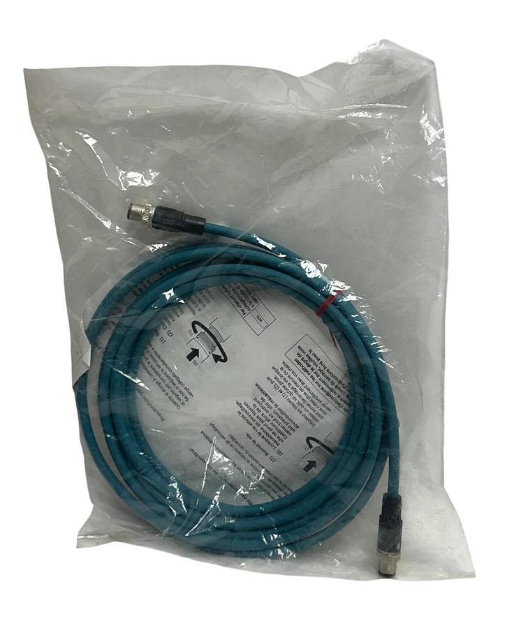 Used KEYENCE OP-88090 / OP88090 OEM SZ-V SERIES EtherNet CABLE M12 4-PIN 5M NSFS