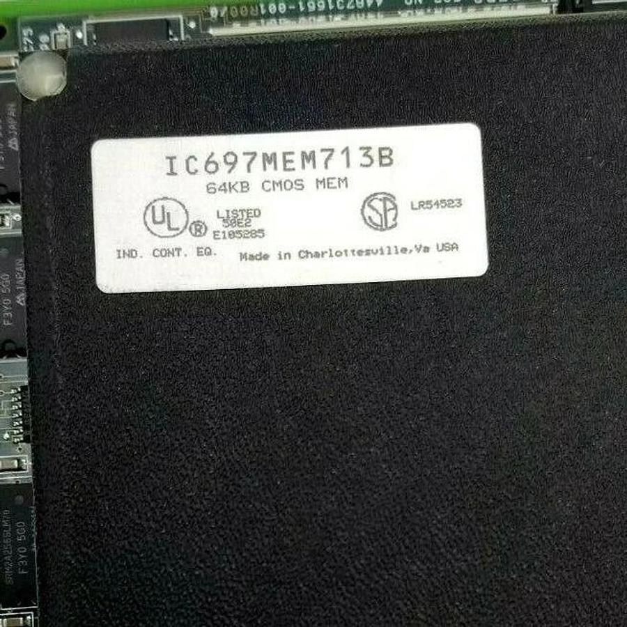 Used GE FANUC IC697CPU771S CPU MODULE W/ IC697MEM713B 512KB CMOS MEMORY IC697CPU771S