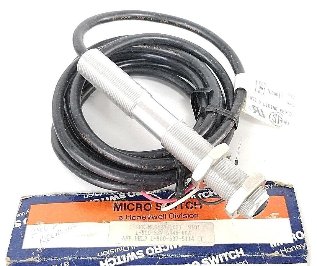 Used NIB HONEYWELL MICRO SWITCH FE-MLS4RB-1021 PHOTOELECTRIC SENSOR 22-26VDC