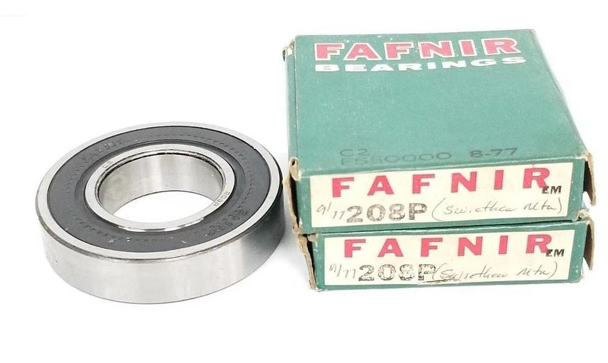 Used LOT OF 2 NIB FAFNIR 208P BALL BEARINGS