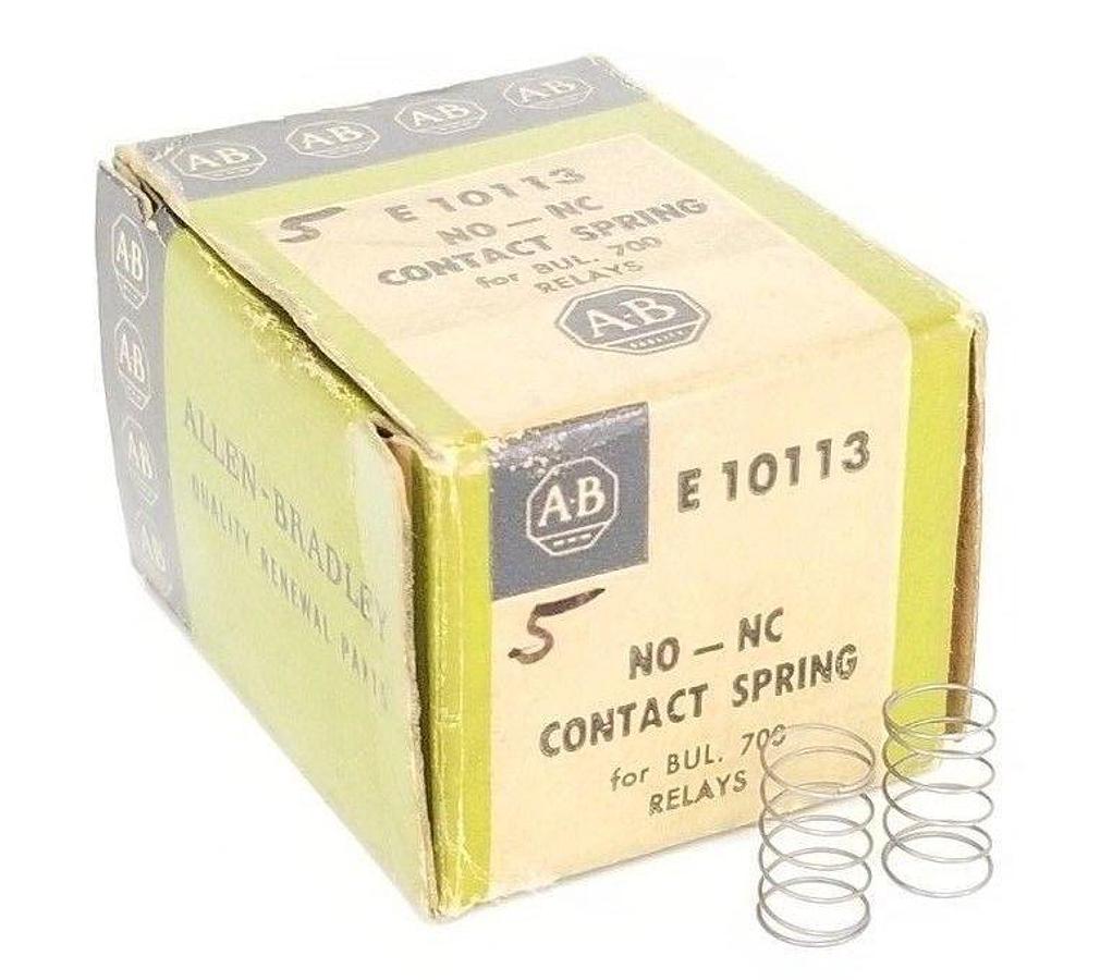 Used LOT OF 2 NEW ALLEN BRADLEY E10113 CONTACT SPRINGS NO-NC, FOR BUL 700 RELAYS