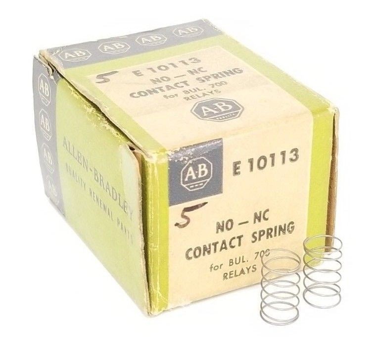 Used LOT OF 2 NEW ALLEN BRADLEY E10113 CONTACT SPRINGS NO-NC, FOR BUL 700 RELAYS