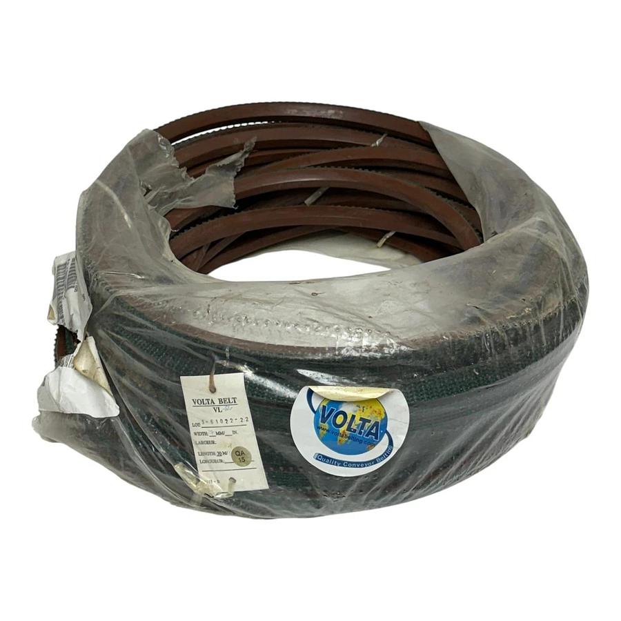 Volta VL-SG B/17 17mm Supergrip Polyurethane V-Belting 100-FT Spool VL17SG Brown