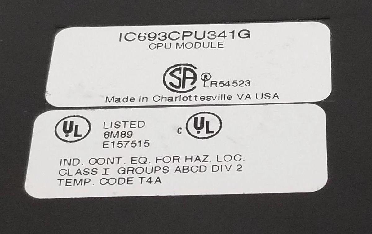 Used GE FANUC IC693CPU341G CPU MODULE