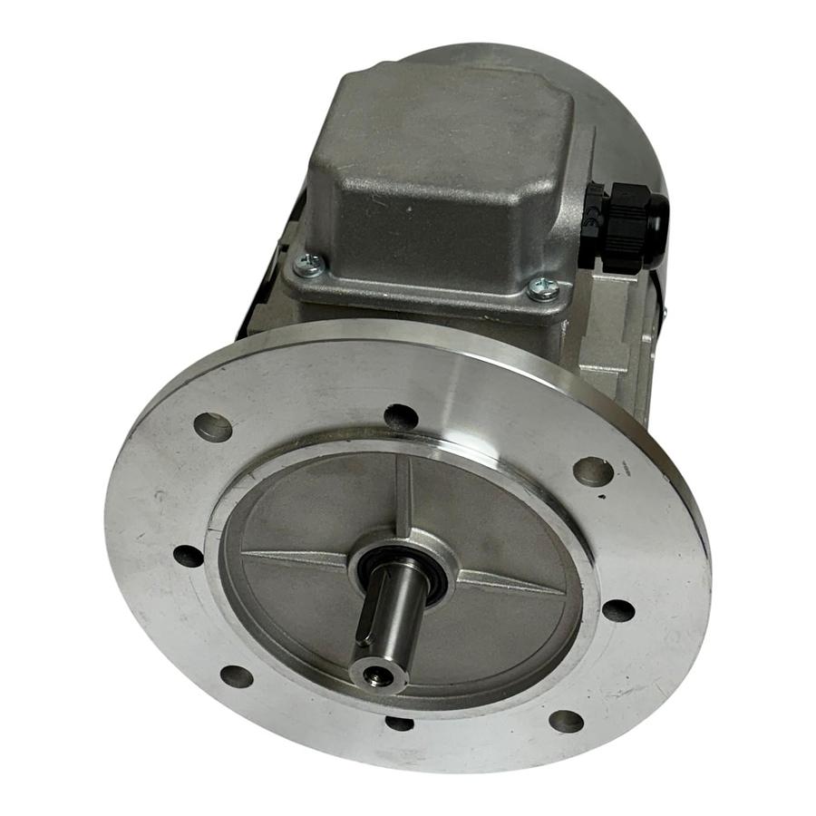 Used Valtaro Motori M80B4 3-Phase AC Electric Motor 0.75kW 1HP B5 Flange New Surplus