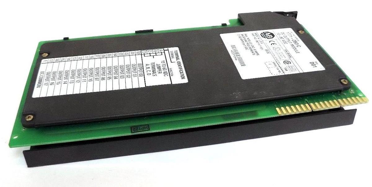 Used ALLEN BRADLEY 1771-OBD/C REV. D01 DC OUTPUT MODULE 10-60 VDC 1771OBD REV. E01
