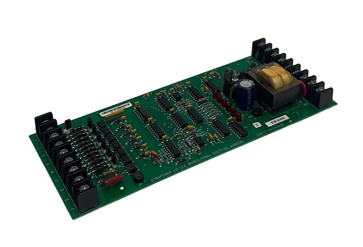 Used DYNAPOWER CO EUU-7-102583000 / EUU7102583000 SCR / FUSE MONITOR BOARD USNP