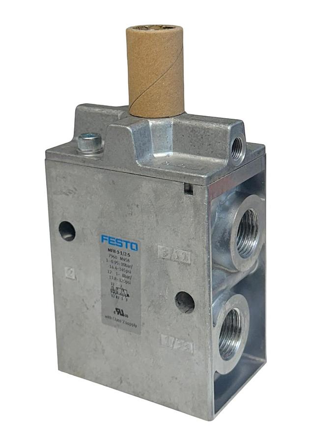 Used NEW FESTO MFH-3-1/2-S / 7960 ELECTRICAL AIR SOLENOID VALVE 3/2 52mm NSMP