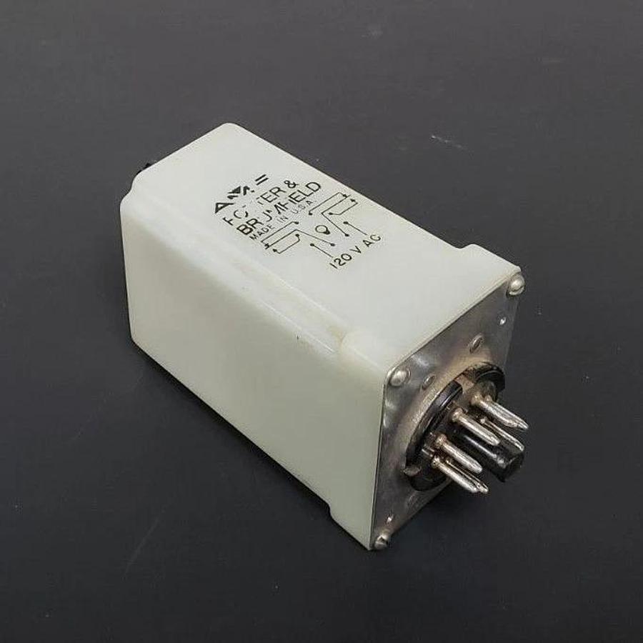 Used AMF POTTER & BRUMFIELD CRB-48-70030 TIME DELAY RELAY 0.3 TO 30 SEC., 120VAC, 10A
