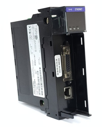 Used ALLEN BRADLEY 1756-ENET/B CAT. REV. C01 CONTROLLOGIX COMMUNICATIONS MODULE
