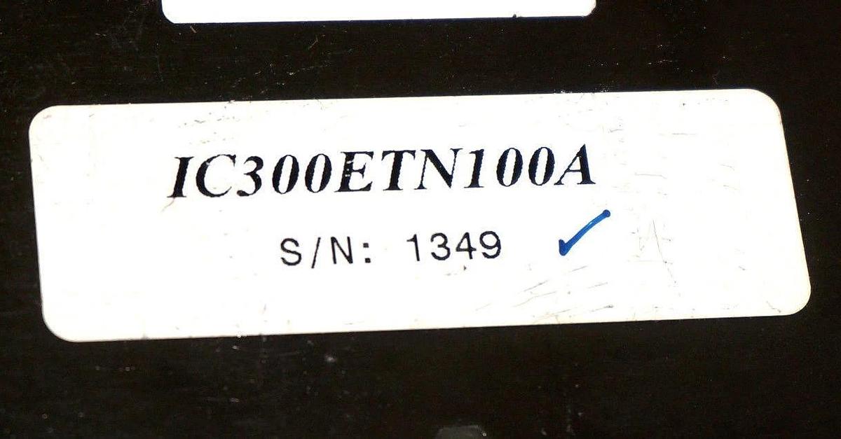 Used GE FANUC IC300ETN100A ETHERNET MODULE IC300ETN100