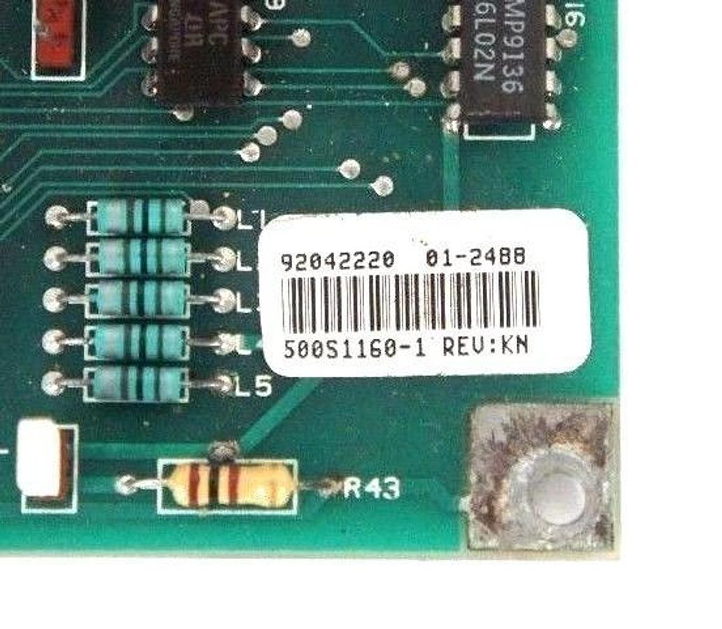 Used ABB 500S1160-1 REV. KN, PROCESSOR BOARD PCC1VO 5091, 500P1160 REV. K