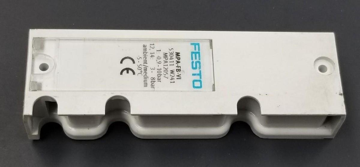 Used FESTO PA6-GF30 END PLATE MPA-FB-VI, MPA12057