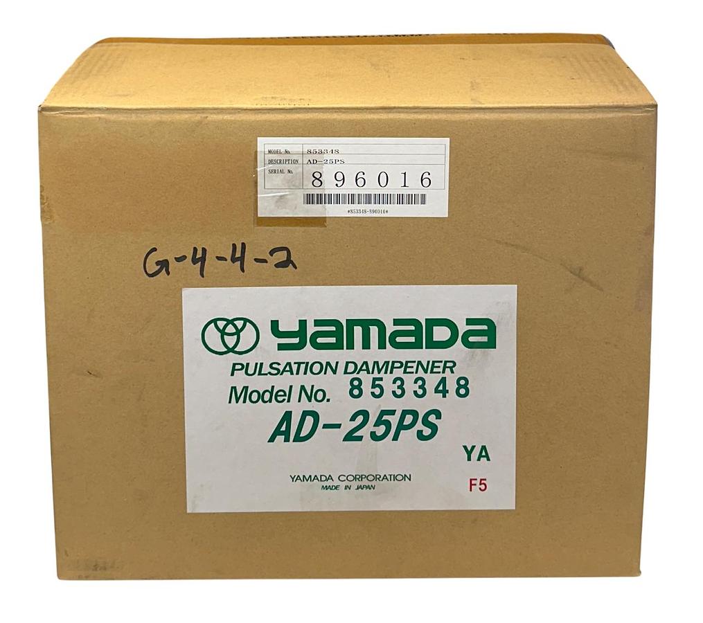 Used YAMADA AD-25PS / 853348 PULSATION DAMPENER AD SERIES 1'' IN-LINE FLUID PORT NSMP