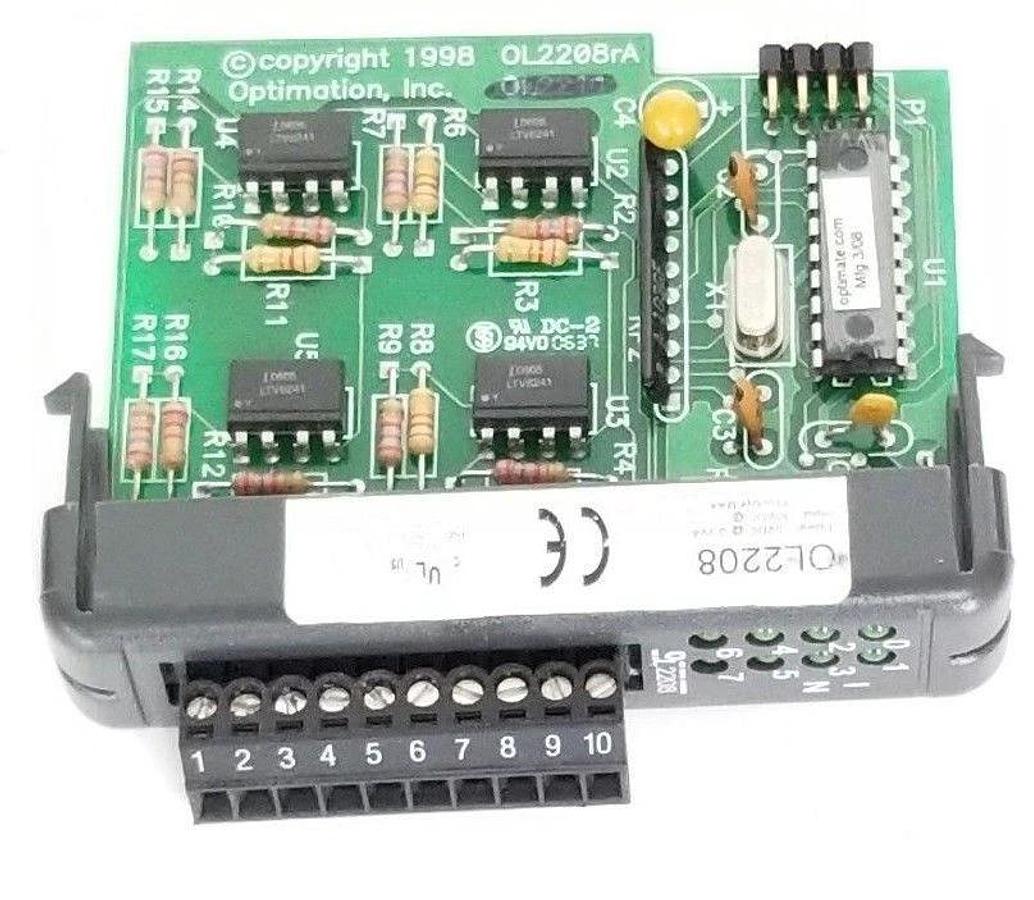 Used OPTIMATION INC. OL2208 OPTILOGIC DUAL CHANNEL IN: 30VDC OUT: 5VDC 0.3VA
