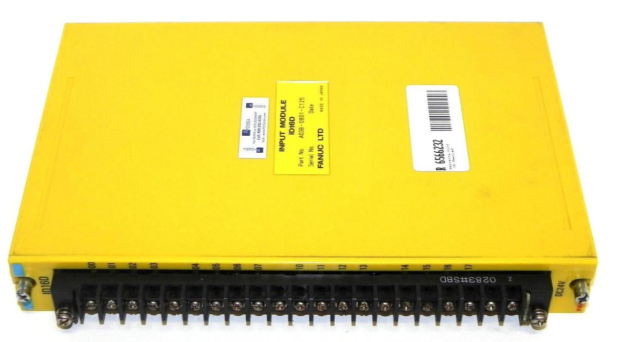 Used LOT OF 2 FANUC INPUT AND OUTPUT MODULES A03B-0801-C117, A03B-0801-C125