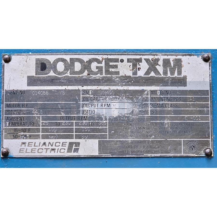 Refurbished Dodge TXM-400 | TXM400-256T TXM Gear Reducer Ratio 9.137 192RPM REMAN.