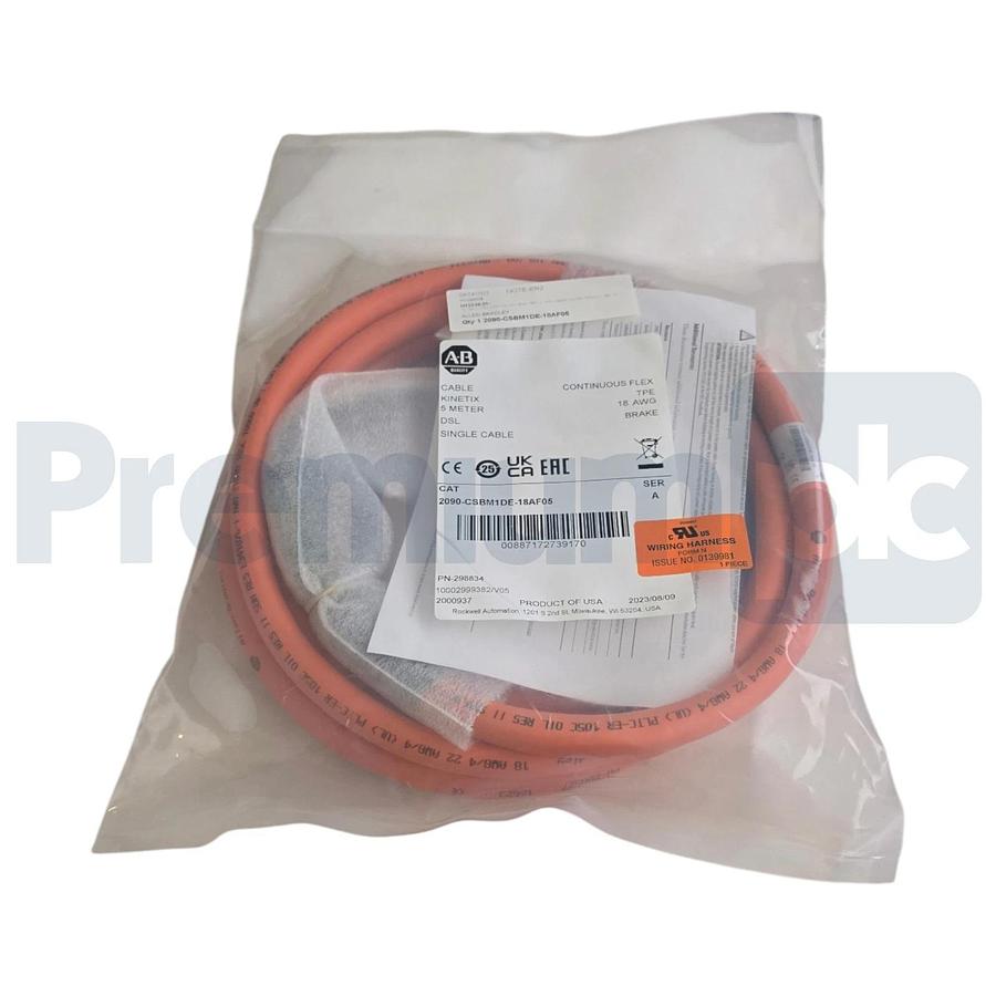 Sealed Pre-Owned Allen Bradley 2090-CSBM1DE-18AF05 /A Kinetix DSL Servo Cable