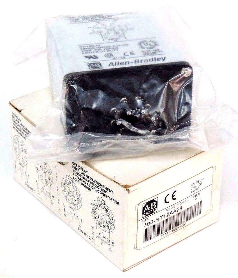 Used NIB ALLEN BRADLEY 700-HT12AA24 TIMING RELAY SERIES A 700HT12AA24