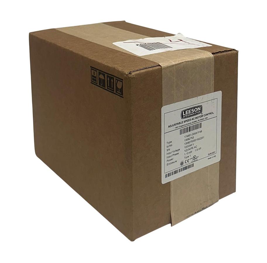 Used LEESON 174651.00 / 13582753 SM2 SERIES ADJUSTABLE SPEED MOTOR CONTROL 1.5HP NSFS
