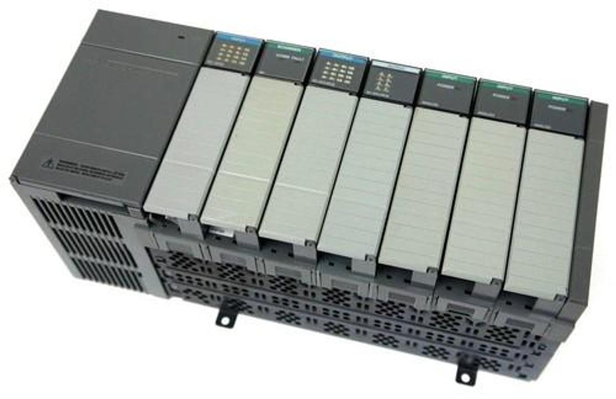 Used ALLEN BRADLEY 1746-A7 7-SLOT RACK SER. B W/ 1746-P2 POWER SUPPLY SER. C