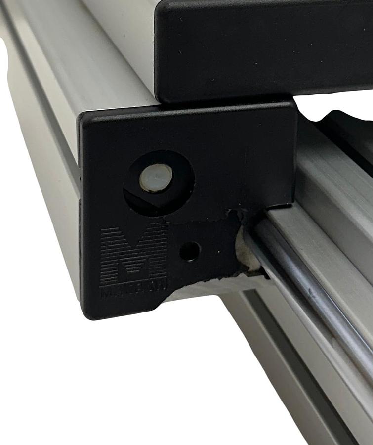 Used MACRON DYNAMICS 10187001 LINEAR SLIDE RAIL ACTUATOR 26'' DAMAGED PLASTIC NSNP