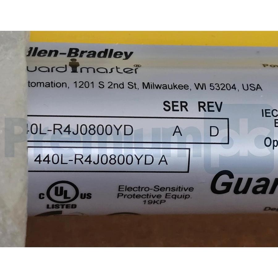 Allen-Bradley 440L-R4J0800YD /A GuardShield Safety Light Curtain Receiver NSMP