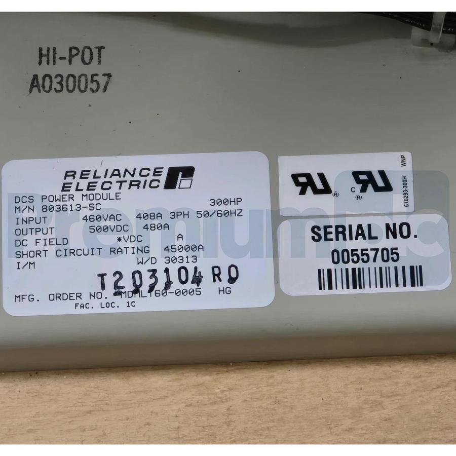 Reliance Electric 803613-SC DCS Power Module SCR 460VAC 3Ph 500VDC 300HP NEW