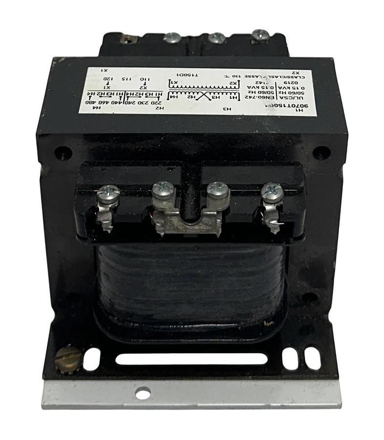 Used SQUARE D SCHNEIDER 9070T150D1 CHASSIS MOUNT CONTROL TRANSFORMER 220-480V USNP