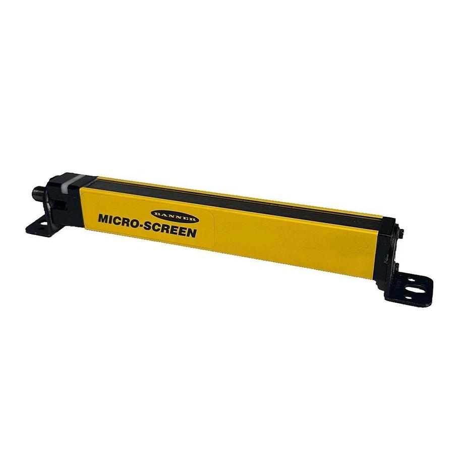 Used BANNER USE824Y MICRO-SCREEN SAFETY LIGHT CURTAIN EMITTER 19mm/0.75in 55051