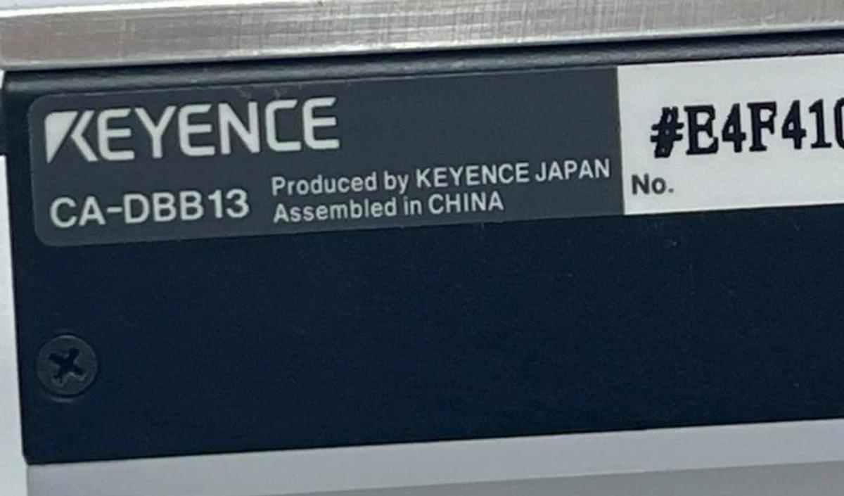 Keyence CA-DBB13 Blue LED Bar Light, OP-42282 Diffuser Plate, 1" ram ball