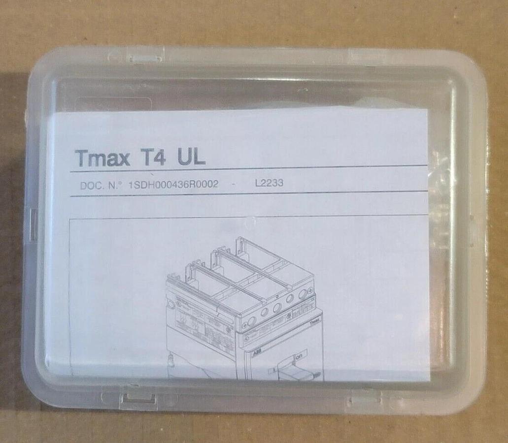 NEW ABB SACE TMAX T4 L-D 250 CIRCUIT BREAKER 1SDA063284R1 W/ ACCESSORIES