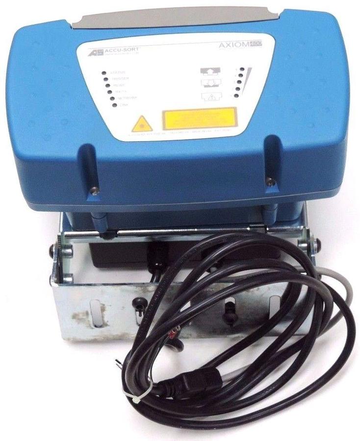Used ACCU-SORT AXIOM 400 HIGH SPEED BAR CODE SCANNER W/ PS-4024 POWER SUPPLY