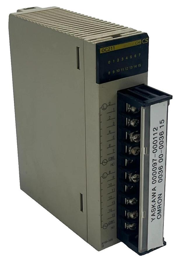Used Omron CS1W-OC211 Sysmac CS1 Series Relay Output Unit - 16 Point - 250VAC/24VDC