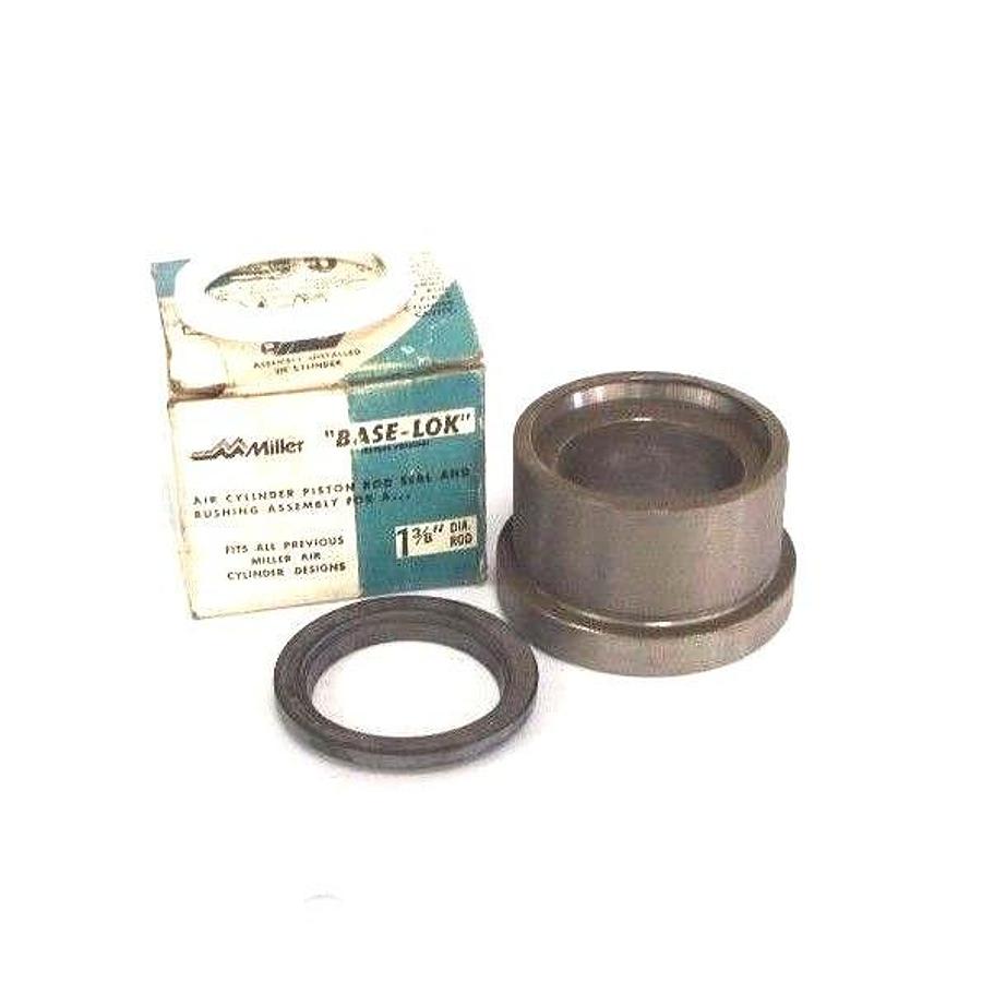 Used NIB MILLER 051-KRO10-138 SEAL AND BUSHING AIR CYLINDER PISTON ROD 1-3/8IN