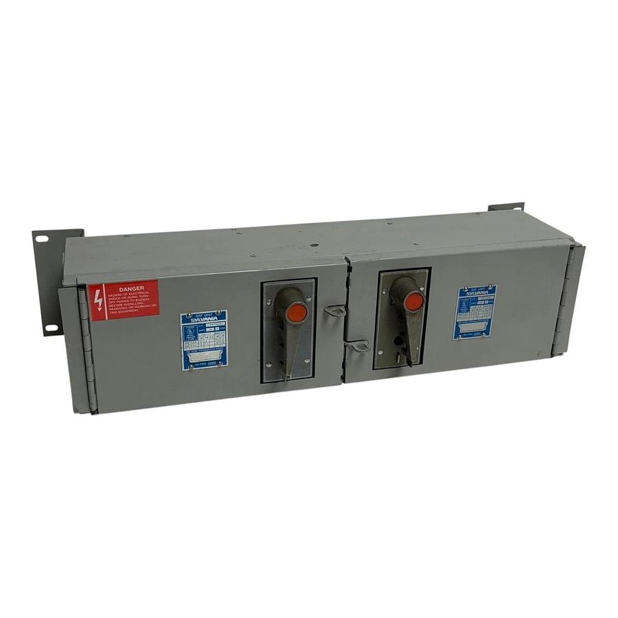 Used Sylvania QSFT353R QSF Unit Busway Plug Disconnect Switch 30A 480V 600V 3P Dual